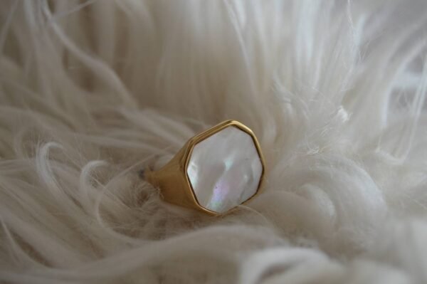 anillo sello blanco