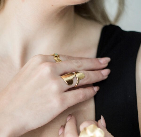 Anillo Doble Corazón